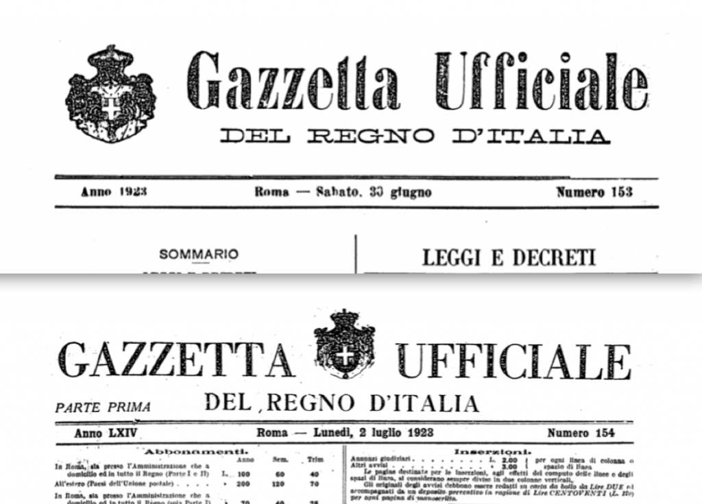 Dal Regno Alla Repubblica: Il Passaggio Istituzionale Nella Gazzetta ...